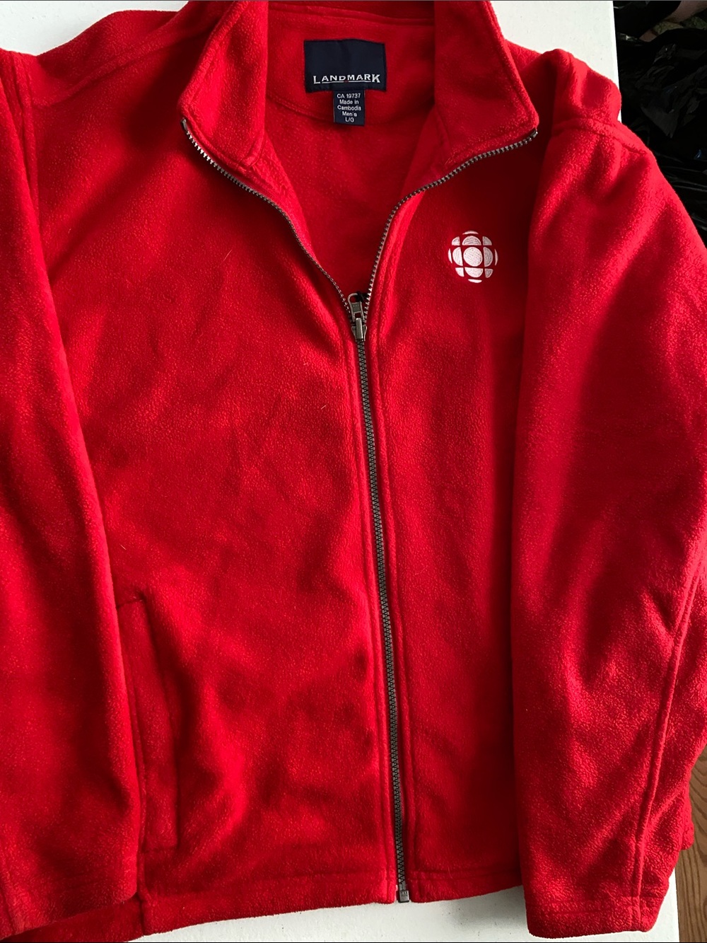 Men’s Red Fleece Jacket - Full Zip CBC